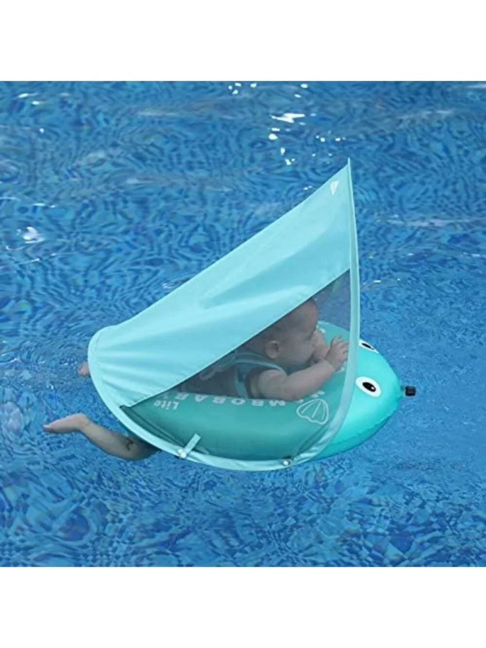 UPF 50+ Baby Swim Float with Canopy | Safe & Fun Infant Pool Float